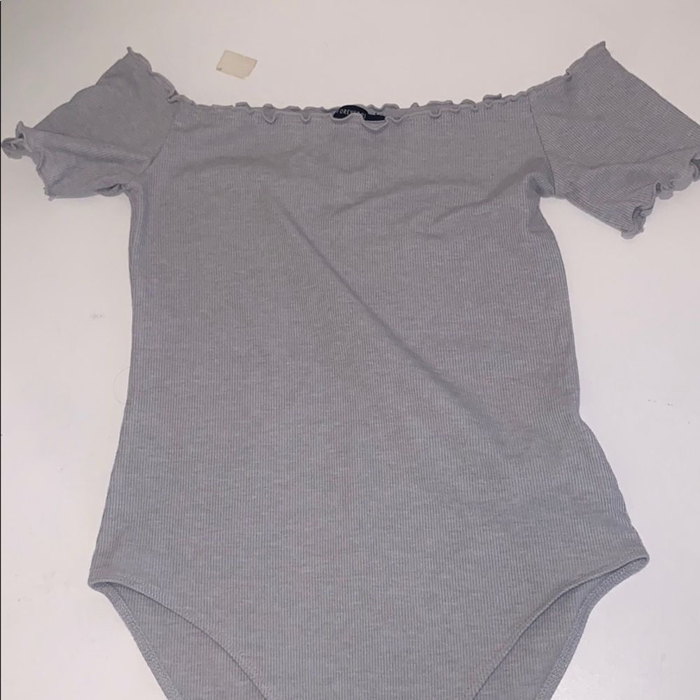 grey bodysuit